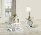 Orleans Furniture - Coaster - Breena 2-piece Mirrored Coffee and End Table Set Silver - 753278-S2